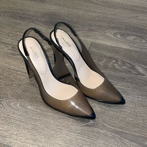 Aldo PVC black heels